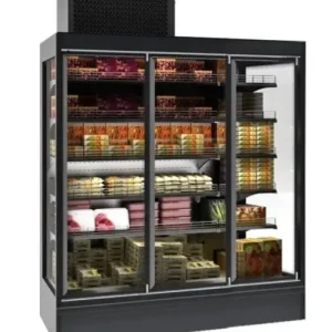 Combisteel Wandkoeling zwart | 187,5x97,5x(h)221/260 cm | 5 etages Alleen Vandaag