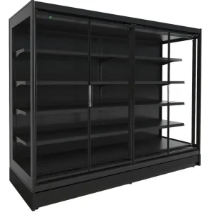Combisteel Wandkoeling zwart | Met koelmotor | 203,5/85/(h)205 cm Shop Nu
