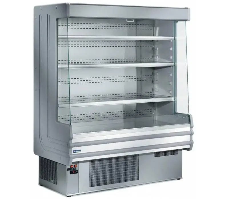 HorecaTraders Wandkoelvitrine met 4 schappen - RVS - 1000x750xh1820 Meest Verkocht