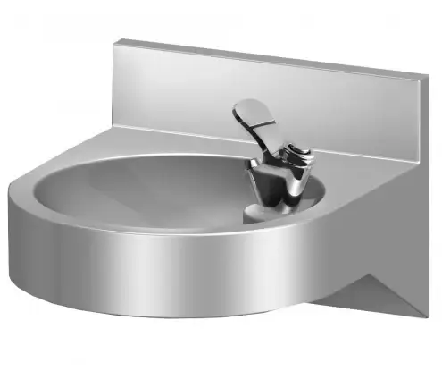 Speciale Aanbieding HorecaTraders Wandmodel Drinkfontein | Rond | RVS AISI 304