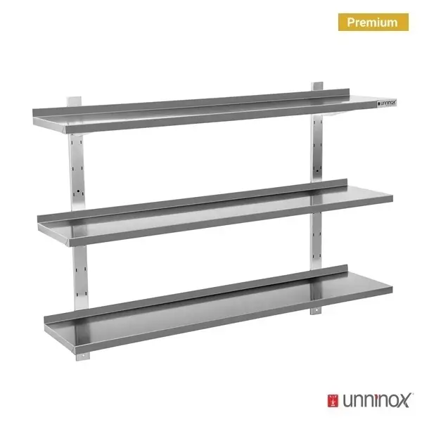 Wandschap met 3 planken rvs Veilige Betaling