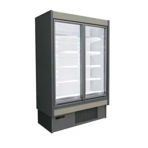 Oscartielle Wandvrieskast | Wit Aluminium | Glazen Draaideuren | Stekkerklaar (2 Formaten) Superprijs
