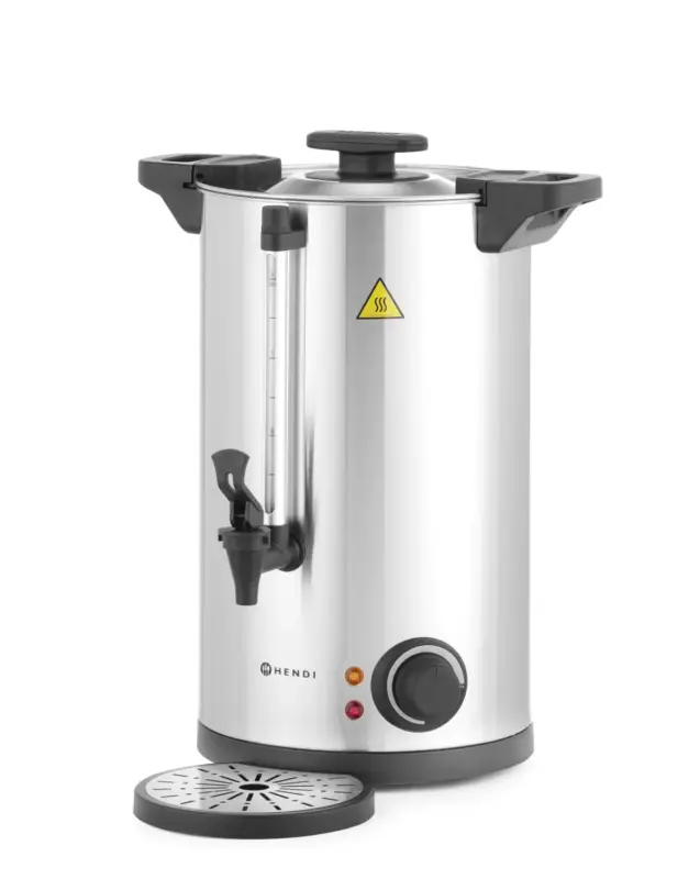 HorecaTraders Warme dranken ketel | Dubbelwandig | RVS | Kookt | 2 formaten Op = Op