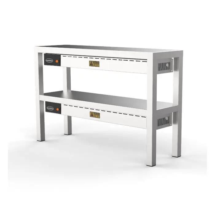 Combisteel Warmhoudbrug met 2 etages | Afgiftebrug met 2 etages 100 cm breed Direct Verzonden