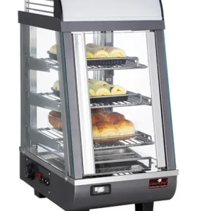 CaterChefWarmhoudvitrine | RVS | 34,5x48x66(H) cm Laatste Versie