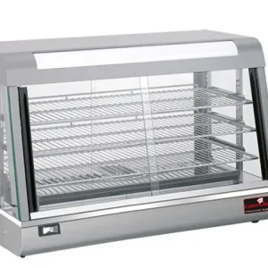 Direct Verzonden CaterChefWarmhoudvitrine | RVS | 90x48x60,5(H) cm
