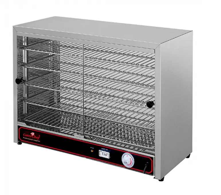 Nieuw CaterChefWarmhoudvitrine | 1000W | RVS | 64x36x53(H) cm