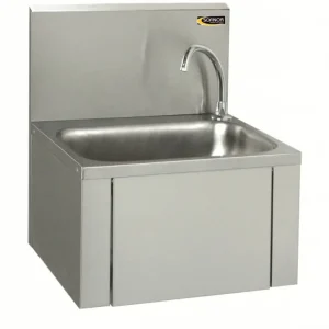 Superprijs HorecaTraders Wasbak Kniebediening & Zeep Dispenser | RVS