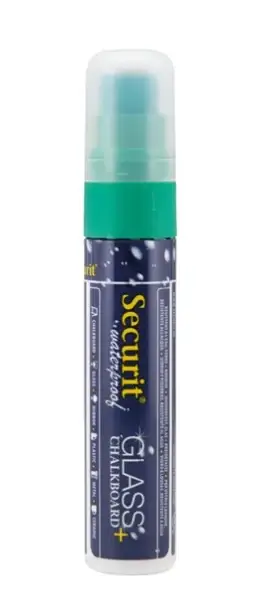 Securit Waterproof krijtstift met 7-15mm penpunt | Glas + Krijtbord | Groen | Vloeibaar krijt Favoriet