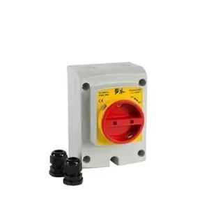 Aspen Werkschakelaar voor airco-units - 4-fasig - 32a - 105x113x150mm Direct Beschikbaar