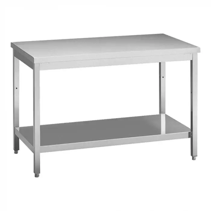Multinox RVS werktafel met bodemschap en verstelbare poten | 200x70x85 cm Meest Verkocht