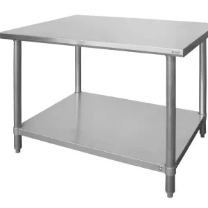 Premium Hendi Werktafel | RVS | Onderschap | Verstelbaar in hoogte |5 Formaten