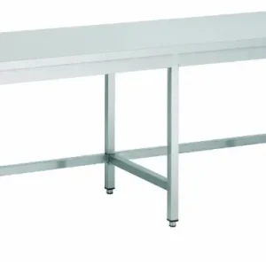 Voordeelprijs Combisteel Werktafel RVS Open Onderstel 80cm 4 Poots | 7 Formaten