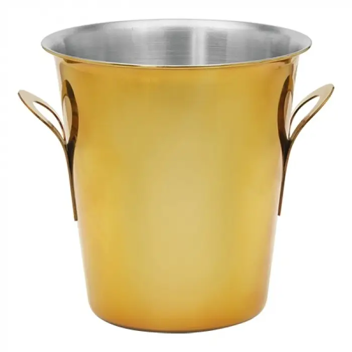Actieprijs HorecaTraders Wijnkoeler | RVS | Goud | Ø20 x 21 cm