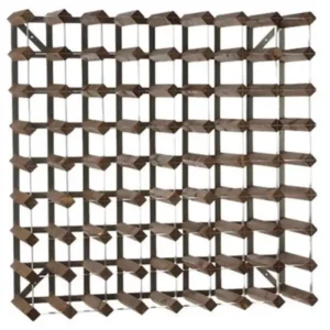 Weekendaanbieding HorecaTraders Wijnrek 72 flessen | 80,4 x22,8 x (h) 80,4cm | Hout / Metaal