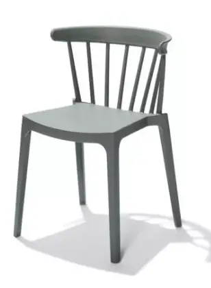 Weekendaanbieding HorecaTraders Stoel Windson | Kunststof | Groen | 54x53x75cm