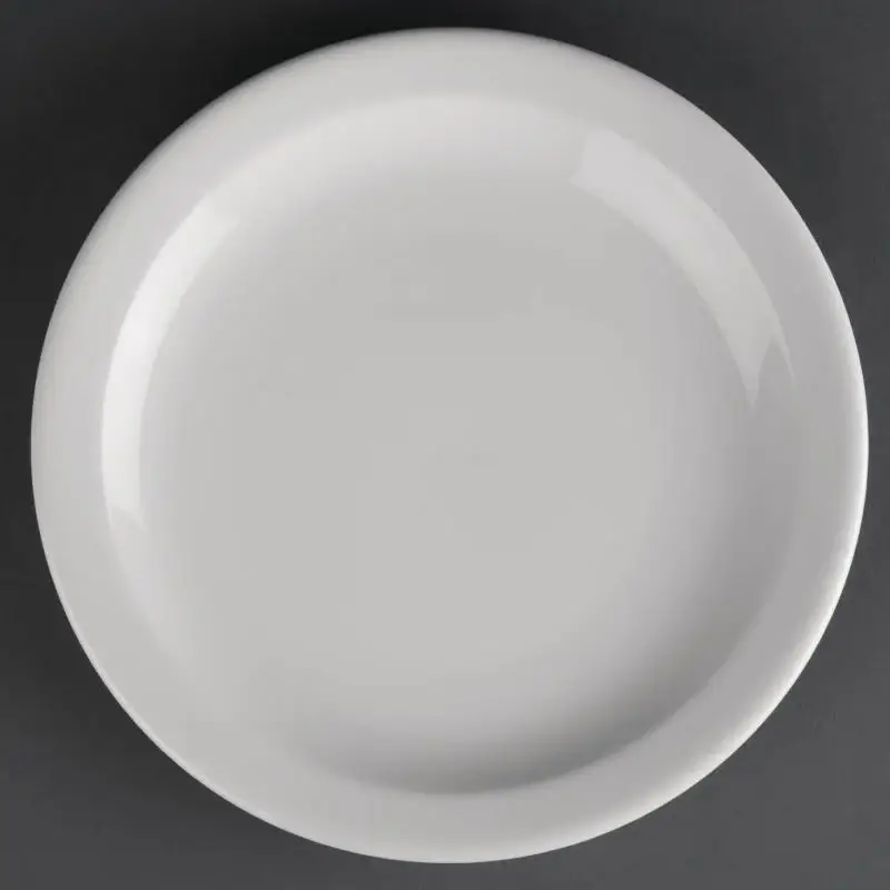 Athena Witte porselein Borden | 20 cm (12 stuks) Voordeelprijs