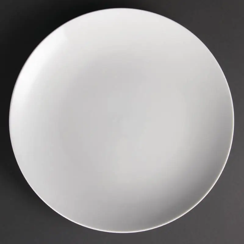 Flitsaanbieding Olympia Witte porselein borden rond 31 cm (stuks 6)