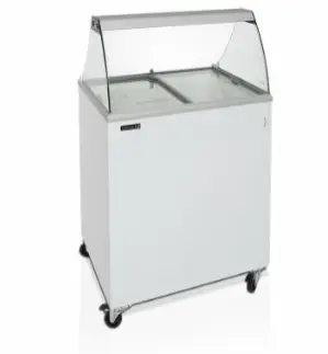 Weekendaanbieding HorecaTraders Witte vriezer voor schepijs