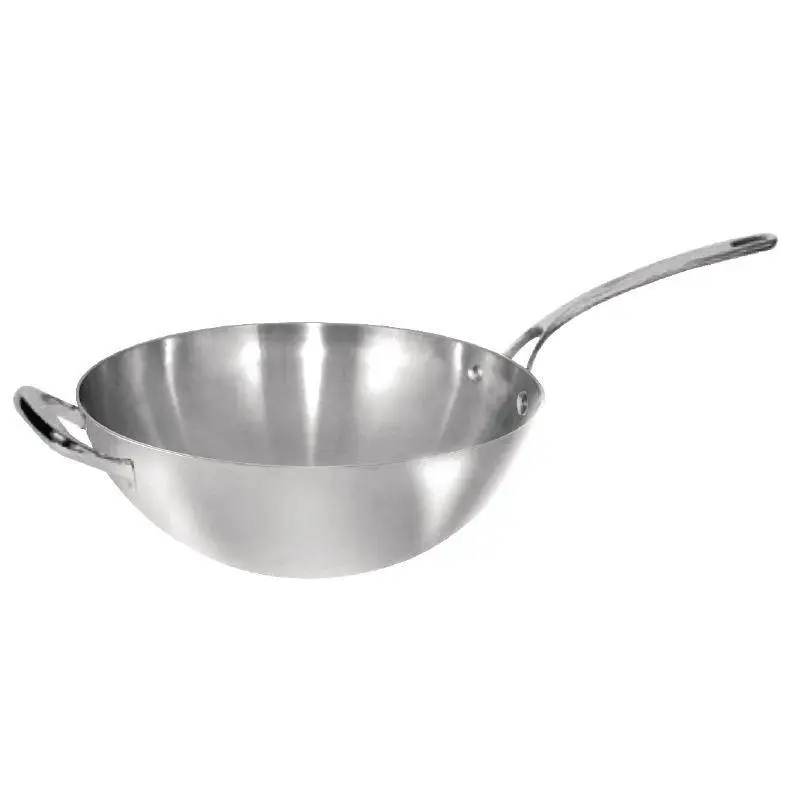 Betaalbaar Vogue Wok pan RVS | 30,5 cm Ø