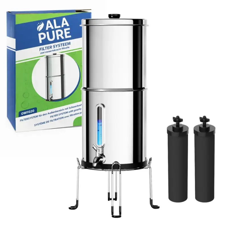 Alapure OWF020 identiek aan Berkey Big RVS 8,5 liter SET Merkproduct