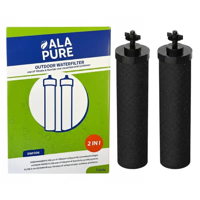 Bestel Nu Alapure Filter 3-1 geschikt voor Berkey Fluoride filter (2 stuks)