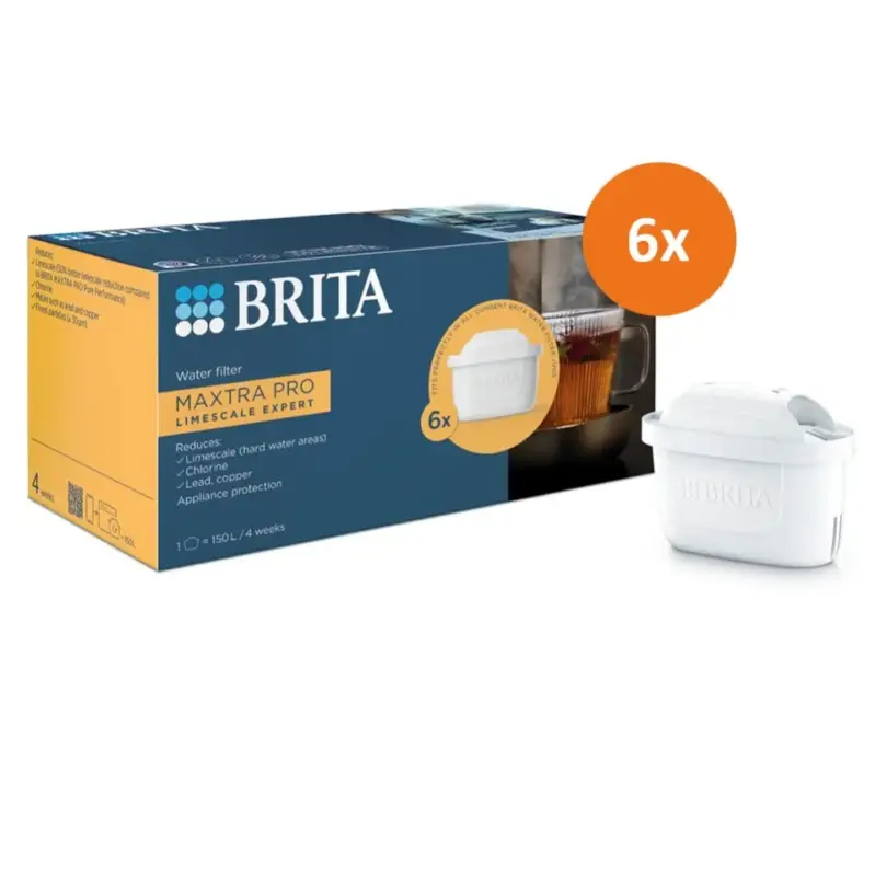 BRITA MAXTRA KALK EXPERT ALL-IN-1 Waterfilter 6-Pack Premium