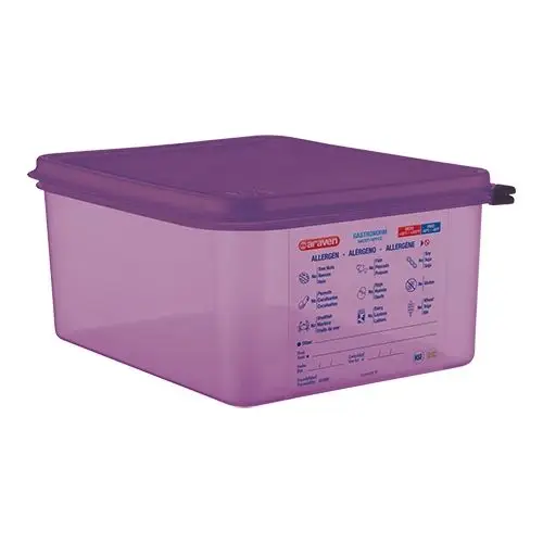 Direct Beschikbaar 962122 - ARAVAN polypropyleen voedseldoos GN1/2