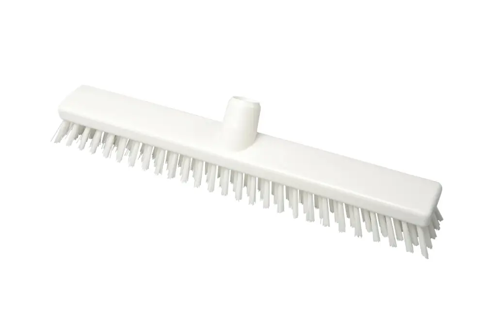 Nieuw FBK HACCP kleurcode schrobber met harde vezels geschikt voor hardnekkige reiniging van vloeren en wanden 400 x 50 mm, hard, wit 21153