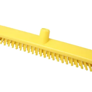Hoge Kwaliteit FBK HACCP kleurcode schrobber met harde vezels geschikt voor hardnekkige reiniging van vloeren en wanden 400 x 50 mm, hard, Geel 21153