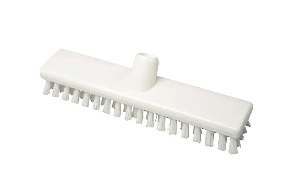 32510104-1 - FBK HACCP kleurcode schrobber met harde vezels geschikt voor hardnekkige reiniging van vloeren en wanden 300 x 60 mm, hard, wit 23153 Weekendaanbieding