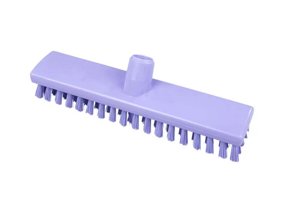 Koop Online FBK HACCP kleurcode schrobber met harde vezels geschikt voor hardnekkige reiniging van vloeren en wanden 300 x 60 mm, hard, Paars 23153
