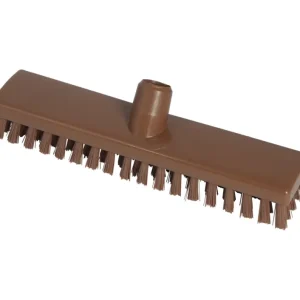 32510104-12 - FBK HACCP kleurcode schrobber met harde vezels geschikt voor hardnekkige reiniging van vloeren en wanden 300 x 60 mm, hard, Bruin 23153 Hoge Kwaliteit