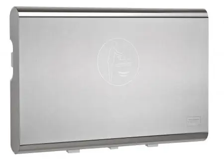 14311 - Mediclinics - Babyverschoontafel horizontaal RVS Populair