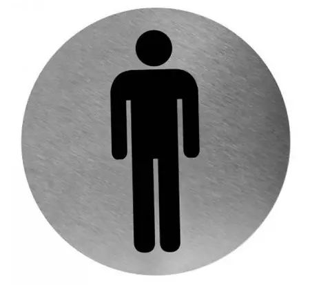 14284 - Mediclinics - Pictogram man RVS Voordeelprijs