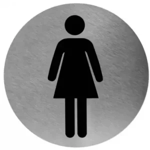 14283 - Mediclinics - Pictogram vrouw RVS Seizoensaanbieding
