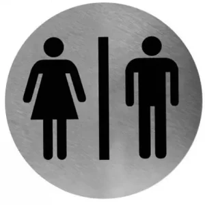 Koopje 14282 - Mediclinics - Pictogram man/vrouw RVS