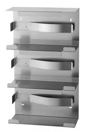 Tijdelijk Beschikbaar 8501 - MediQo-line Handschoendispenser trio RVS