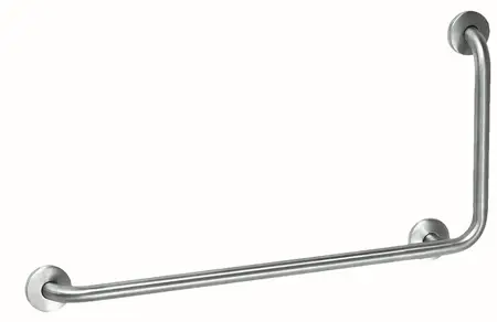 MediQo-line Grab bar RVS met 90 hoek naar rechts Betrouwbaar