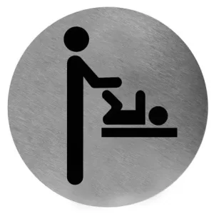 14287 - Mediclinics - Pictogram luierverschoning RVS Superprijs