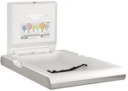 14316 - Mediclinics - Babyverschoontafel verticaal RVS Nieuw