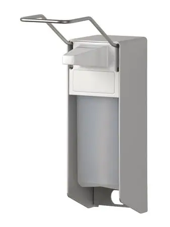 Uitverkoop MediQo-line Zeep- & desinfectiemiddeldispenser 1000ml LB aluminium - ingo-man versie