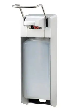 Aanbieding MediQo-line Zeep- & desinfectiemiddeldispenser 1000ml LB aluminium