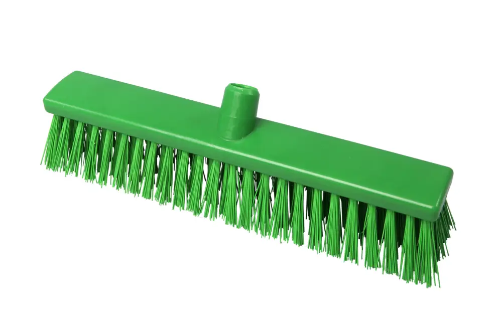 FBK Hoogwaardige kleurcode HACCP Polyester hygiënische kunststof extra harde bezem 400 x 60 mm, 25187 Laatste Kans