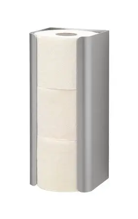 Exclusieve Aanbieding 8468 - MediQo-line Reserve Toiletrolhouder trio aluminium