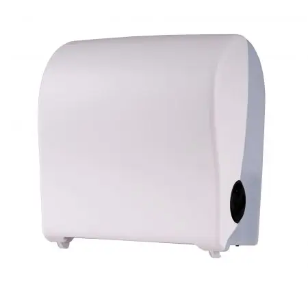 Op = Op 14160 - PlastiQline Handdoekroldispenser kunststof wit - Artikel 14160