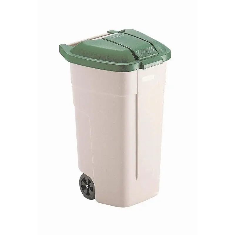 Rubbermaid rolcontainer met groen deksel 100L Tijdelijk Beschikbaar