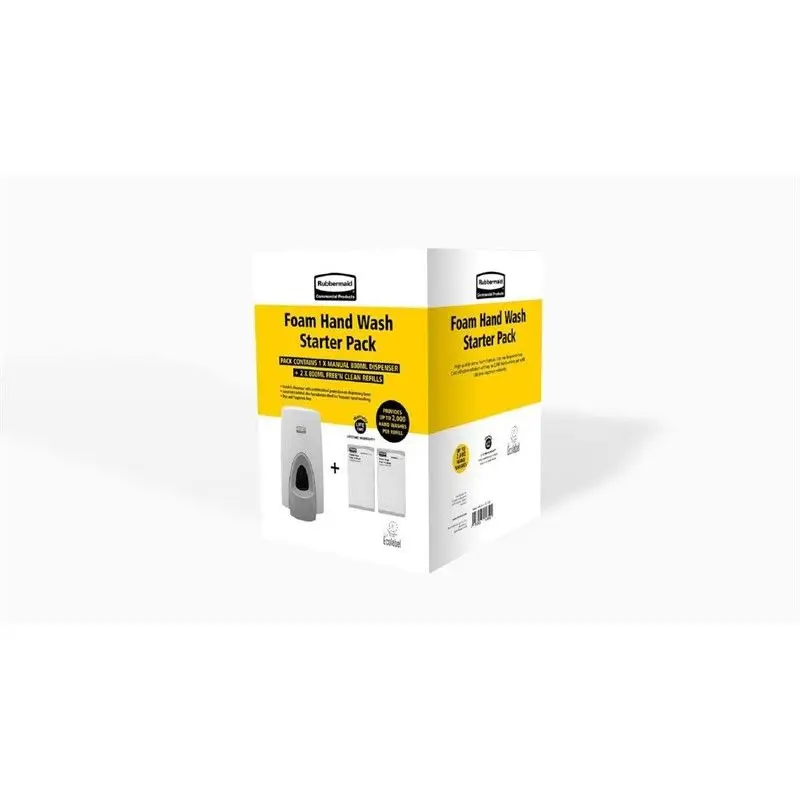 FN396 - Rubbermaid Manual 800ml schuim dispenser & 2x navulling startset Beperkt Aanbod