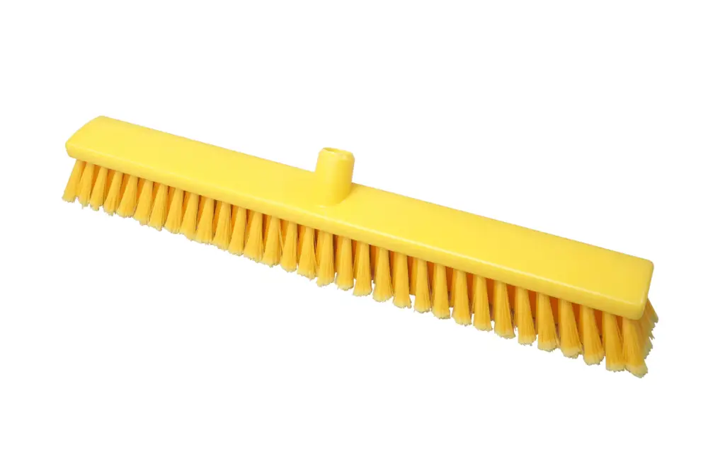 Weekendaanbieding FBK hoogwaardige kleurcode HACCP hygiënische veger 600 x 60 mm, soft , Geel 27106