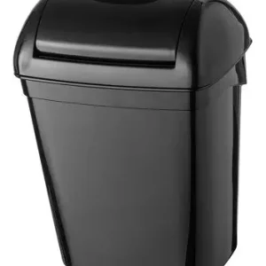 5748 - Hygiënebak 8 liter kunststof zwart Op = Op